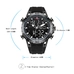 KAT-WACH Sport Watches for Men, Big Face Watch for Men 48mm, Dual Time Watch, Black Dial, Black Case, 5ATM Waterproof Watch, Analog Display, Digital Display, Unique Display, Multi-Function Watch KT-1812WT