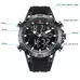 KAT-WACH Sport Watches for Men, Big Face Watch for Men 48mm, Dual Time Watch, Black Dial, Black Case, 5ATM Waterproof Watch, Analog Display, Digital Display, Unique Display, Multi-Function Watch KT-1812WT