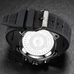 KAT-WACH Sport Watches for Men, Big Face Watch for Men 48mm, Dual Time Watch, Black Dial, Black Case, 5ATM Waterproof Watch, Analog Display, Digital Display, Unique Display, Multi-Function Watch KT-1812WT