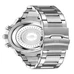 KAT-WACH Casual Watches for Men, Big Face Watch for Men 48mm, Dual Time Watch, Blue Dial, Sliver Case, Safety Buckle Steel Belt, 5ATM Waterproof Watch, Analog Display, Digital Display, Unique Display, Multi-Function Watch KT-1815SBU