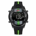 KAT-WACH Sport Watches for Men, 46mm Dial, Black And Orange Case, 3ATM Waterproof Watch, Digital Display, Unique Display, Multi-Function Watch KT-716