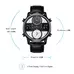 KAT-WACH Casual Watches for Men, Big Face Watch for Men 50mm, Three Time Watch, Blue Case, Band With Pin Buckle, 5ATM Waterproof Watch, Analog Display, Digital Display,Unique Display, Multi-Function Watch KT-720WT